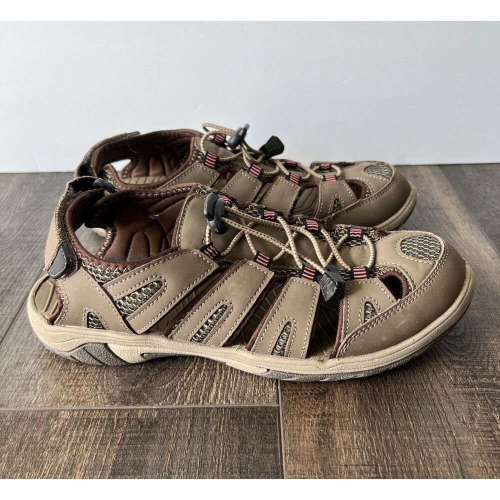 Eddie Bauer Blakely Women's Sz 9M Trail Hiking Walking Sandals Beige Water Shoes